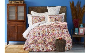 KARACA HOME TASYA TURKUAZ RANFORCE ÇİFT KİŞİLİK PİKE TAKIMI