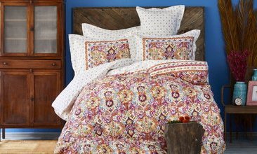 KARACA HOME TASYA TURKUAZ RANFORCE ÇİFT KİŞİLİK PİKE TAKIMI