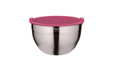 EMSAN DEMRE PASLANMAZ ÇELİK 3LÜ SAKLAMA KABI PEMBE