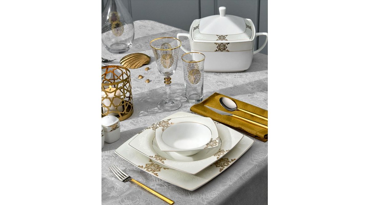 KARACA FİNE PEARL BAROK 86 PARÇA YEMEK TAKIMI FİYATI Vivense