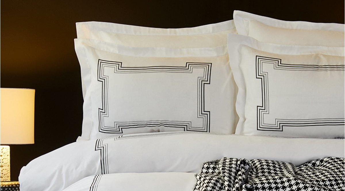 KARACA HOME BOURBON SİYAH BEYAZ ÇİFT KİŞİLİK SATEN