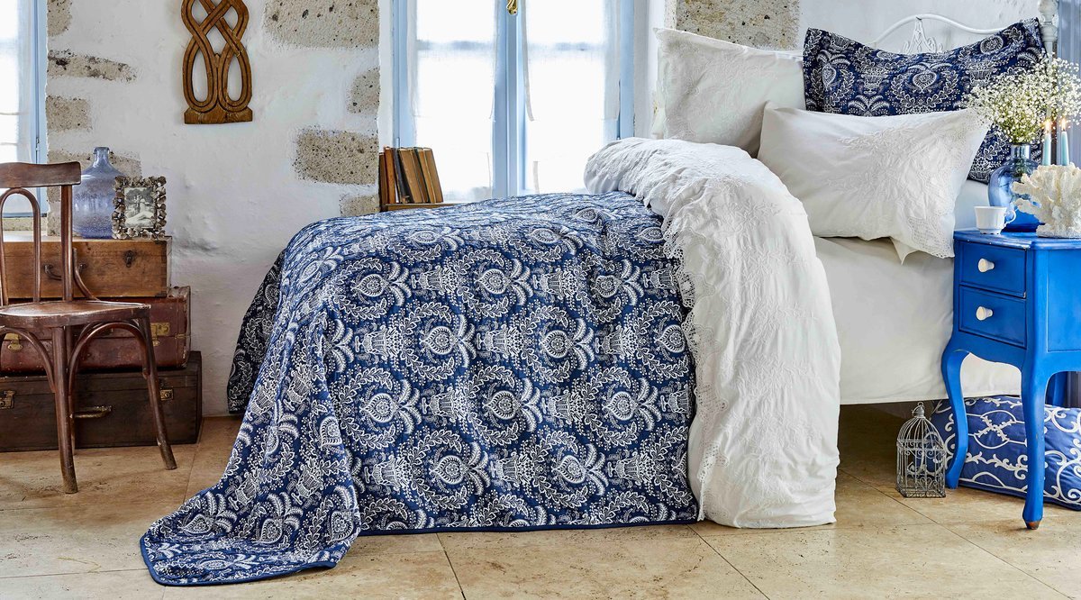 KARACA HOME ELİNA BEYAZ ÇİFT KİŞİLİK DANTELLİ NEVRESİM VE