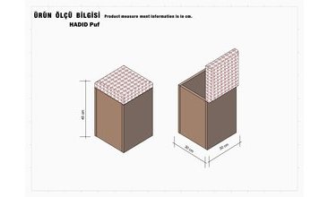HADİD AÇILIR KATLANIR PUFLU TEKERLEKLİ AKILLI ORTA SEHPA