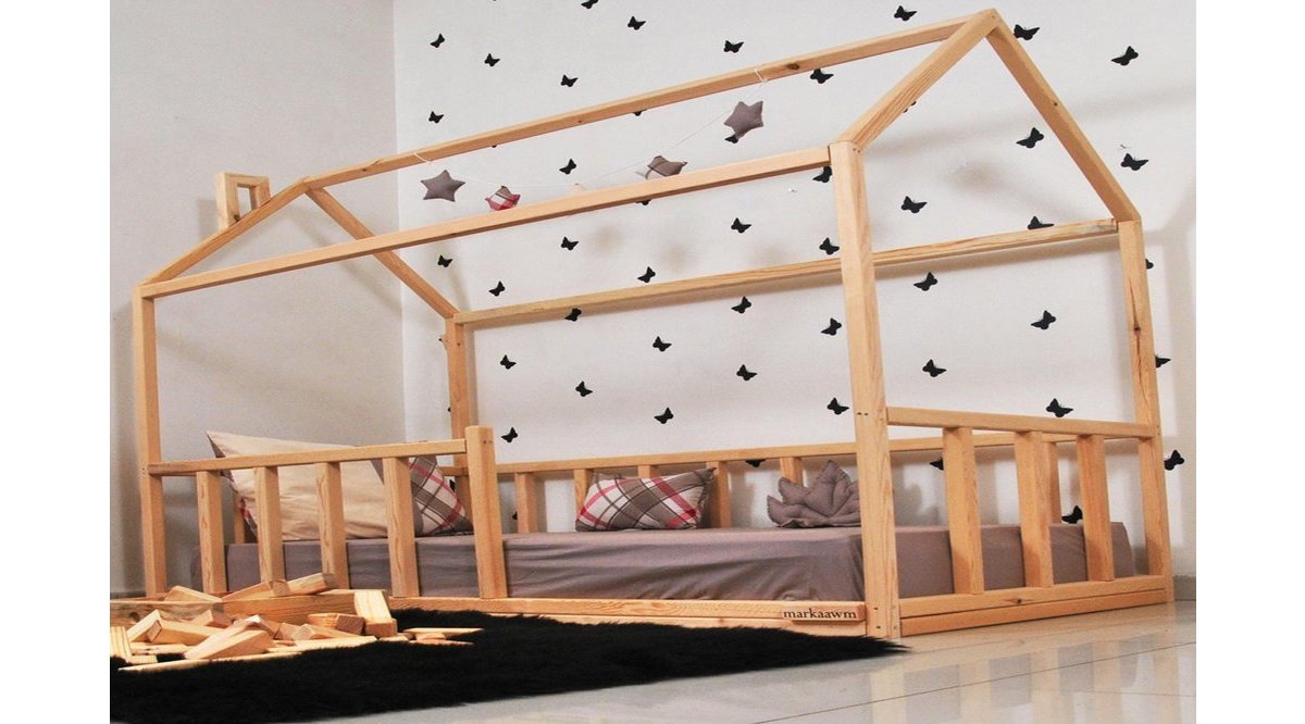 MARKAAWM MONTESSORİ YATAK ÇOCUK YATAK DOĞAL ÇAM AĞACI