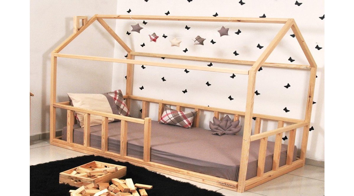MARKAAWM MONTESSORİ YATAK ÇOCUK YATAK DOĞAL ÇAM AĞACI