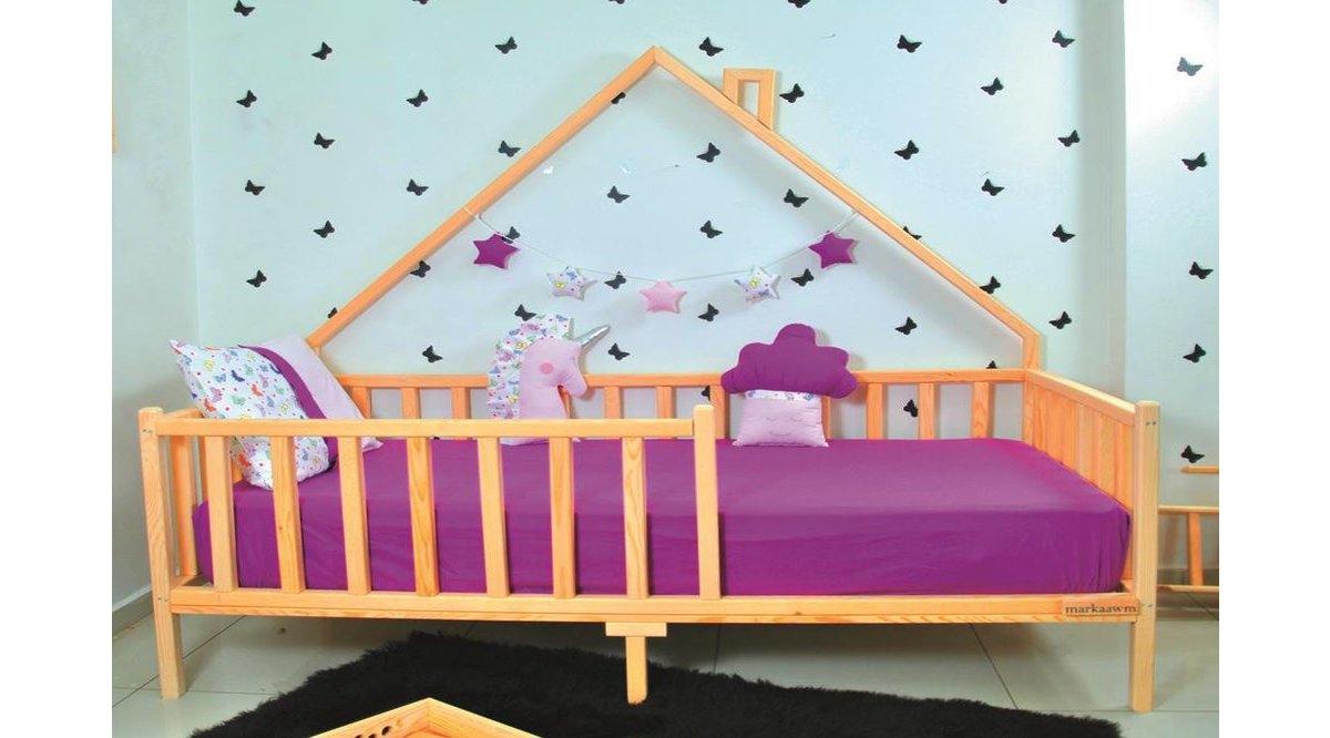 MARKAAWM MONTESSORİ YATAK ÇOCUK DOĞAL ÇAM AĞACINDAN DEFNE