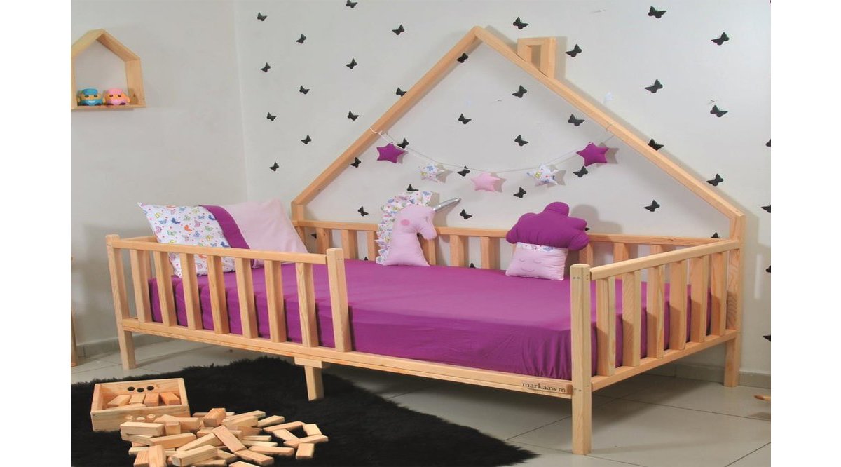 MARKAAWM MONTESSORİ YATAK ÇOCUK DOĞAL ÇAM AĞACINDAN DEFNE