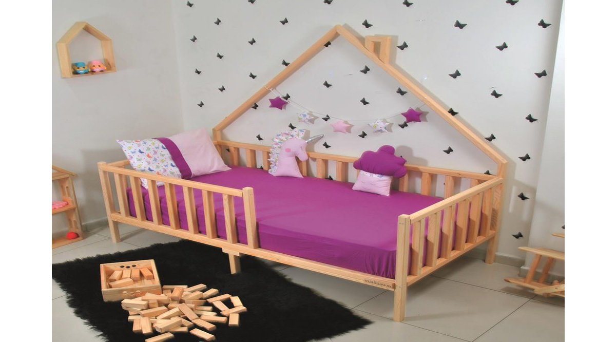 MARKAAWM MONTESSORİ YATAK ÇOCUK DOĞAL ÇAM AĞACINDAN DEFNE