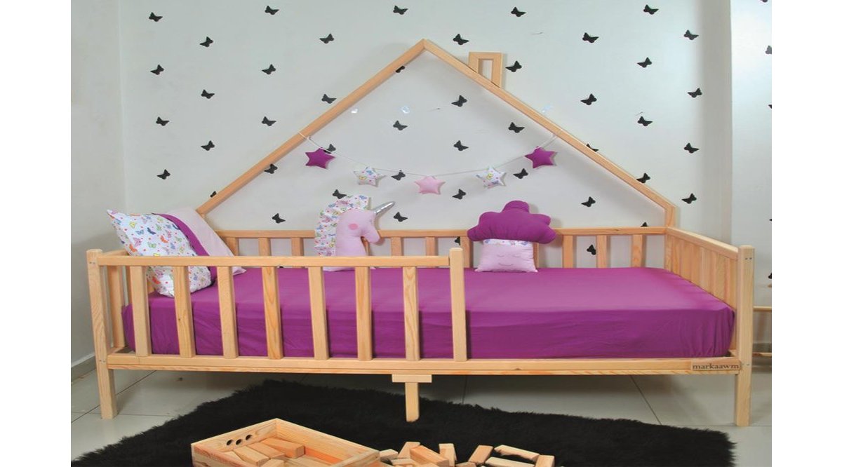 MARKAAWM MONTESSORİ YATAK ÇOCUK DOĞAL ÇAM AĞACINDAN DEFNE