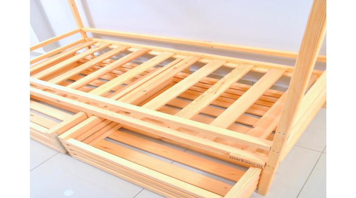 MONTESSORİ YATAK ÇOCUK YATAK ÇEKMECELİ DOĞAL ÇAM AĞACINDAN FİYATI Vivense