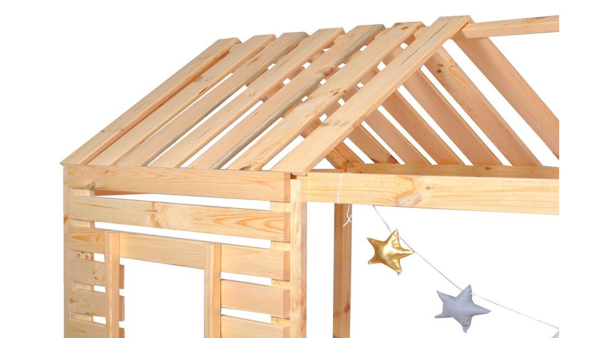 MARKAAWM MONTESSORİ YATAK ÇOCUK YATAK PENCERELİ ÇATILI ÇAM FİYATI Vivense