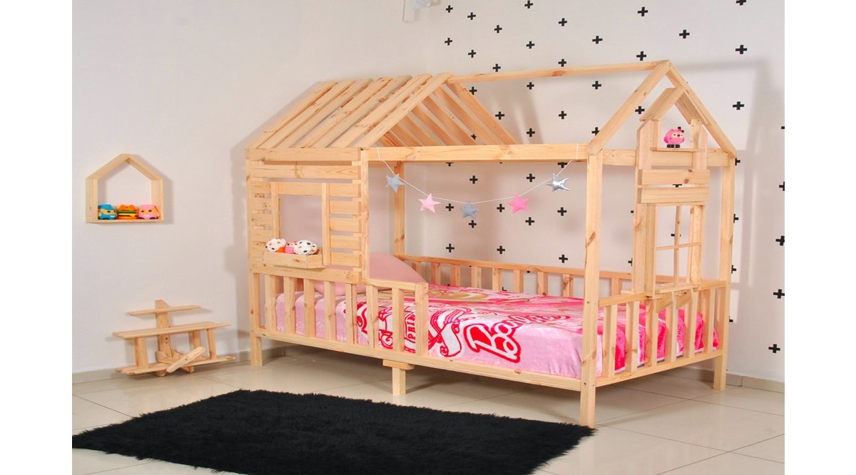 MARKAAWM MONTESSORİ YATAK ÇOCUK YATAK ÇATILI PENCERELİ