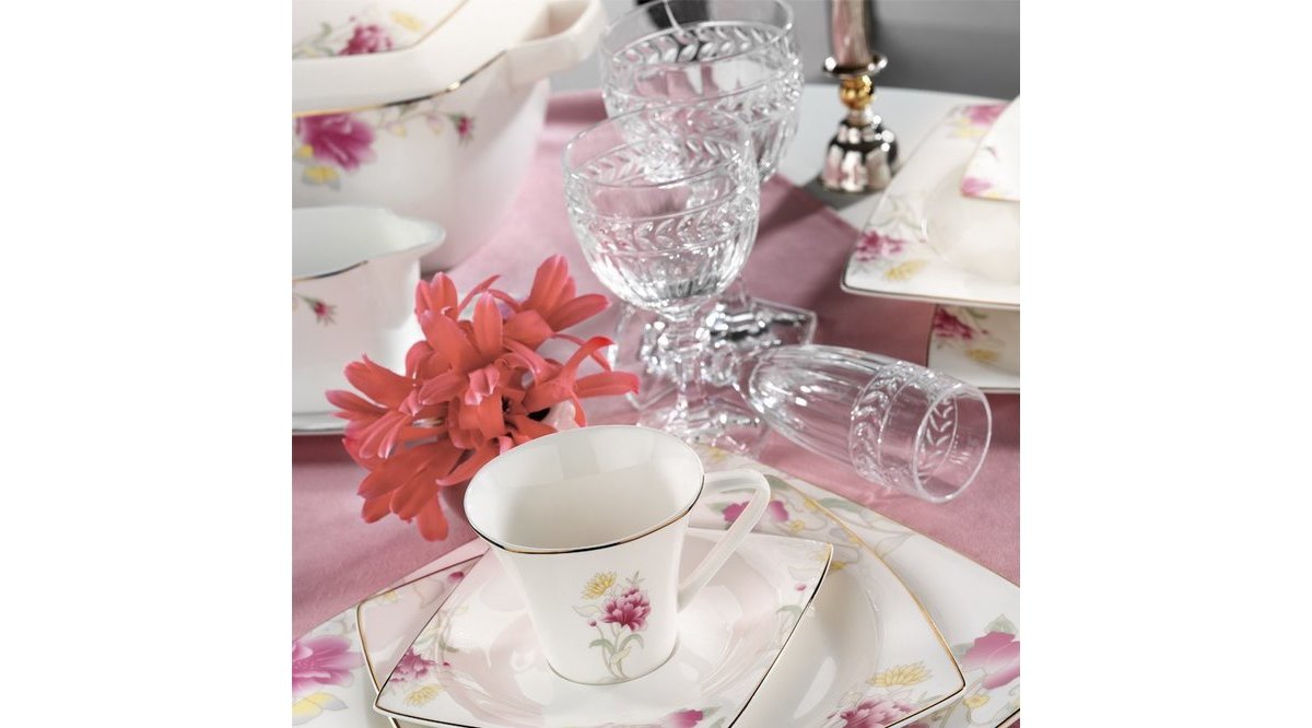 KÜTAHYA PORSELEN ALİZA BONE 83 PARÇA 65116 DEKOR YEMEK TAKIMI FİYATI