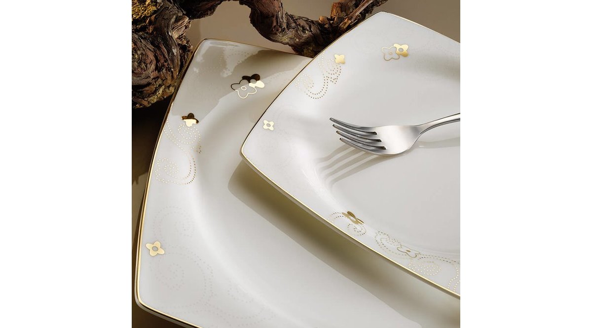 KÜTAHYA PORSELEN ALİZA BONE 83 PARÇA 65117 DEKOR YEMEK