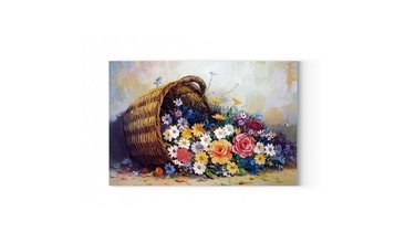 ÇİÇEKLİ KANVAS TABLO 20X30