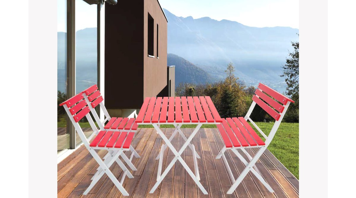 KİNG ADALİS BAHÇE MOBİLYASI KATLANIR MASA SANDALYE TAKIMI