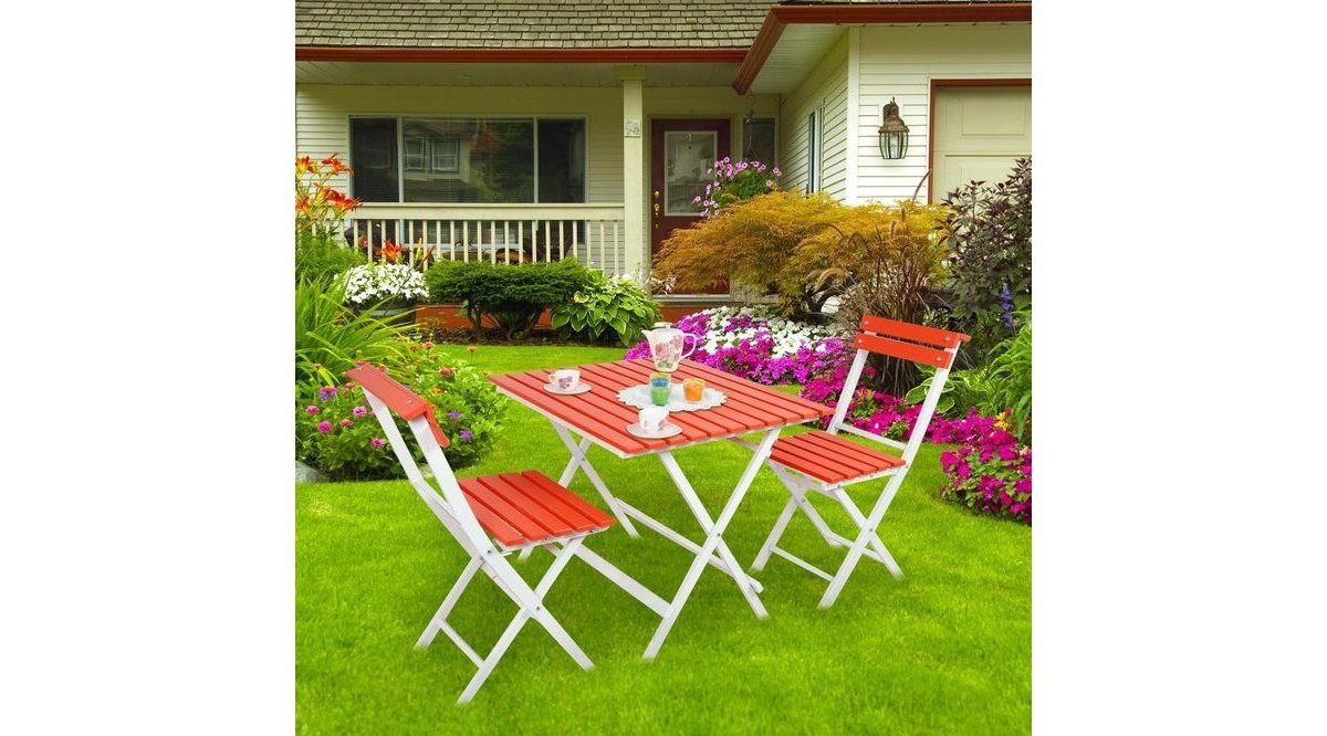 KİNG ADALİS BAHÇE MOBİLYASI KATLANIR MASA SANDALYE TAKIMI