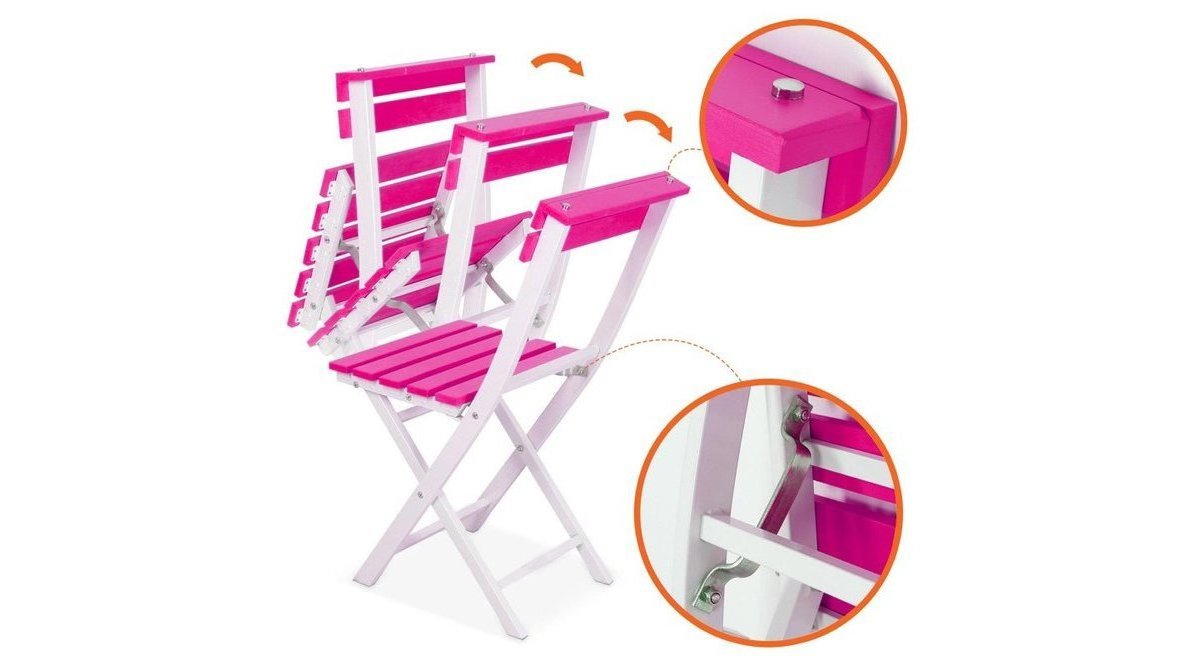 KİNG ADALİS BAHÇE MOBİLYASI KATLANIR MASA SANDALYE TAKIMI 2 KİŞİLİK