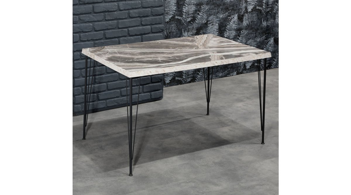 OLİNPA SİYAH TEL SANDALYE BEYAZ MASA TAKIMI FİYATI Vivense