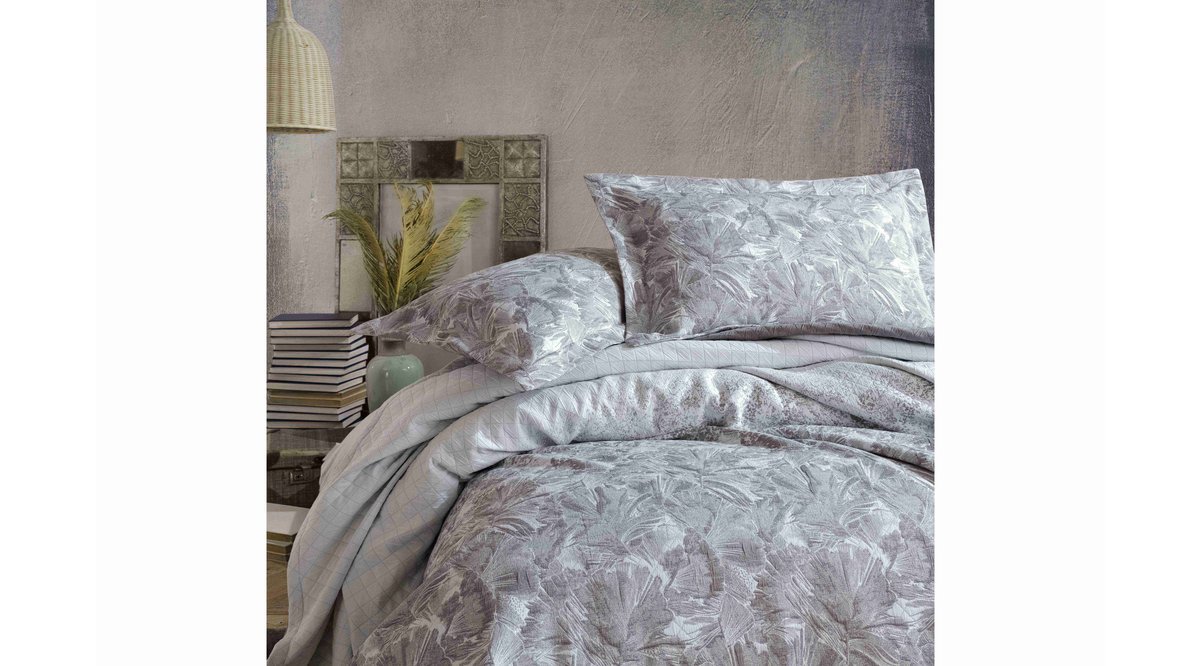 MİTİCA ÇİFT KİŞİLİK GRİ YATAK ÖRTÜSÜ SETİ FİYATI Vivense