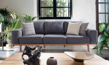 SOLO ÜÇLÜ KANEPE LACİVERT