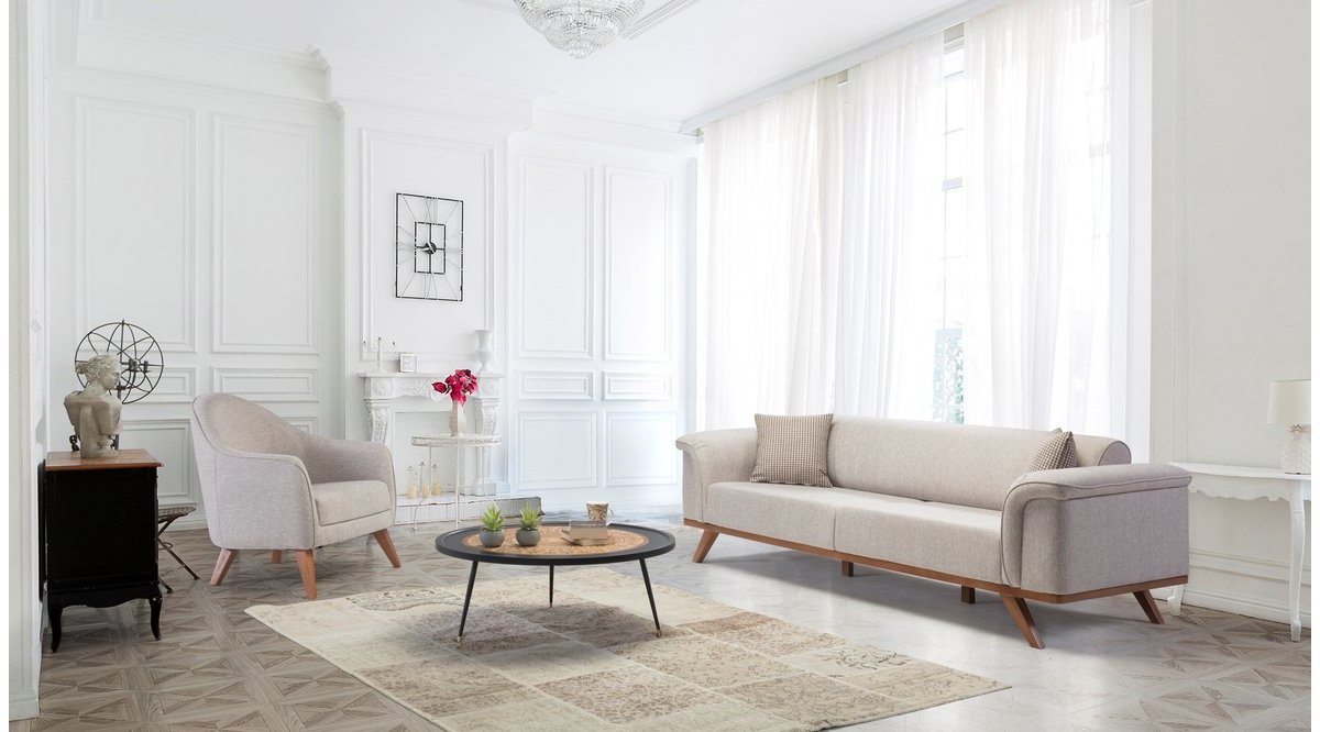 VENEDİK KOLTUK TAKIMI KREM FİYATI Vivense