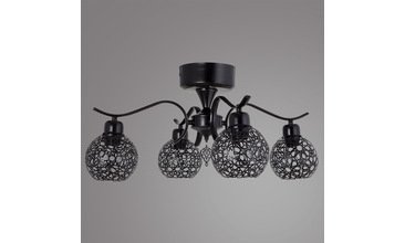 OSKAR 4LÜ ARMATÜR SİYAH YILDIZ