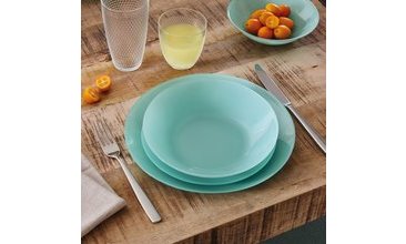 ARTY SOFT TEMPERLİ MAVİ SERVİS TABAĞI 26 CM 6'LI SET