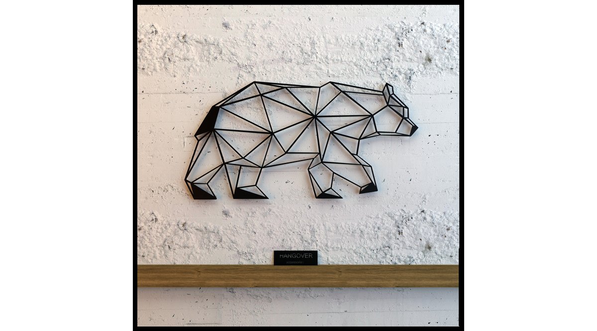 WALKINGBEAR METAL DUVAR TABLOSU FİYATI Vivense