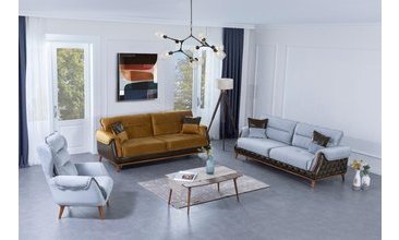 NİSA KOLTUK TAKIMI BUZ MAVİSİ