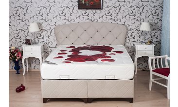 AURORA FULL ORTOPEDİK YATAK 150*200 (KALPLİ)