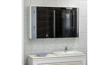 BADE ASMA 100 CM AYNALI DOLAP BEYAZ