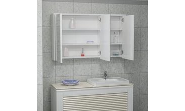 BADE ASMA 100 CM AYNALI DOLAP BEYAZ