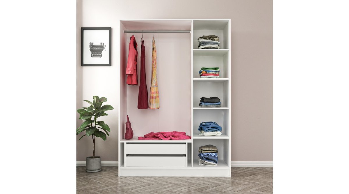 KALE COUNTRY ÜÇ KAPAKLI İKİ ÇEKMECELİ ZİNCİR DOLAP ESKİTME