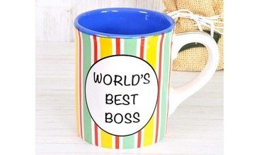 WORLDS BEST BOSS PORSELEN KUPA