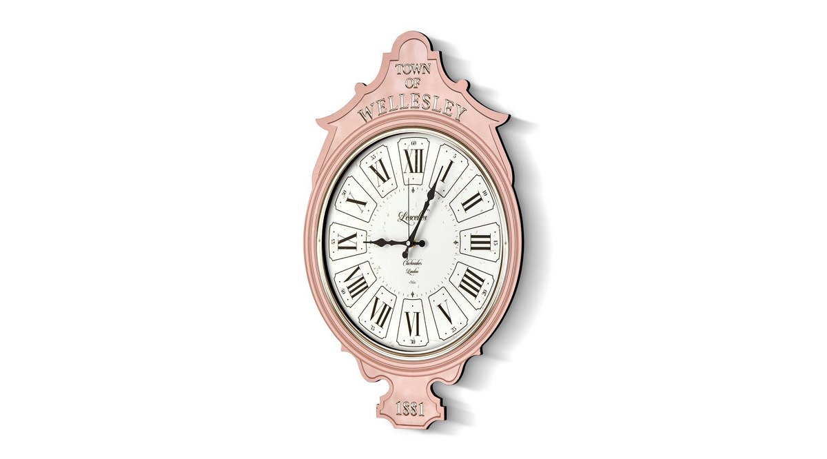 WELLESLEY DUVAR SAATİ PEMBE FİYATI Vivense