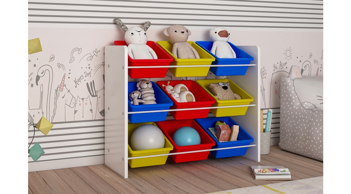 MORDEKA 9 SEPETLİ OYUNCAK DOLABI MONTESSORİ DOLAP FİYATI Vivense