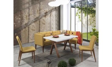 RİO MASA SANDALYE SETİ HARDAL