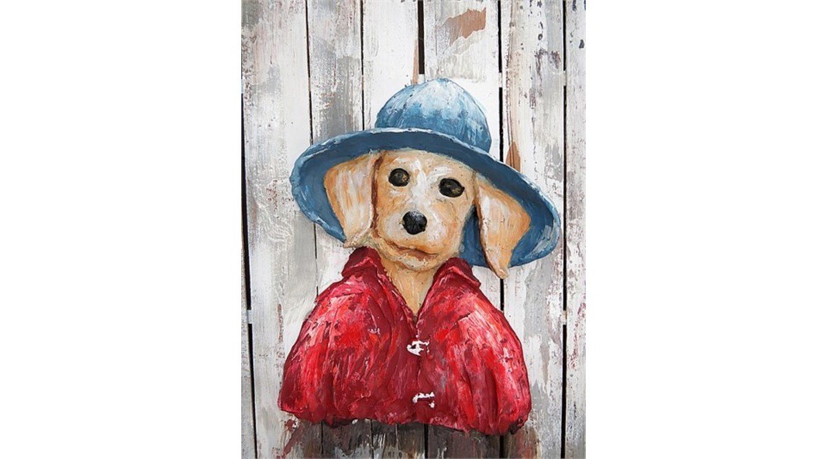 3D KÖPEK AHŞAP TABLO FİYATI Vivense