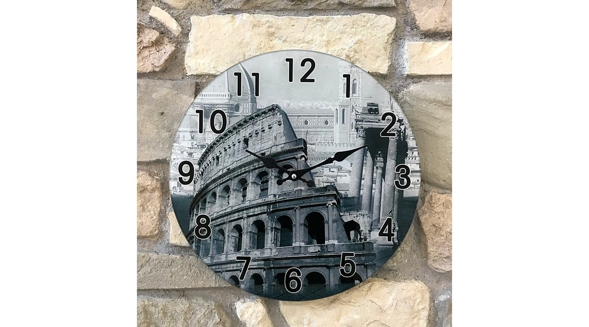 ROME CAM DUVAR SAATİ FİYATI Vivense