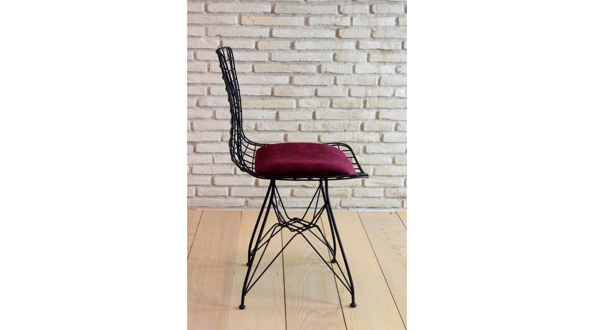 TEL SANDALYE SİYAHBORDO FİYATI Vivense