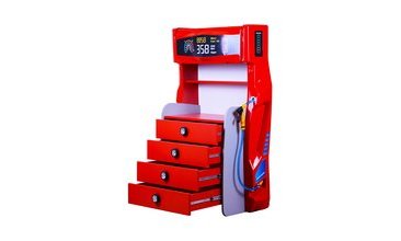 AUDİ KIRMIZI FULL LEDLİ KOLTUKLU ARABALI YATAK TAKIMI 1