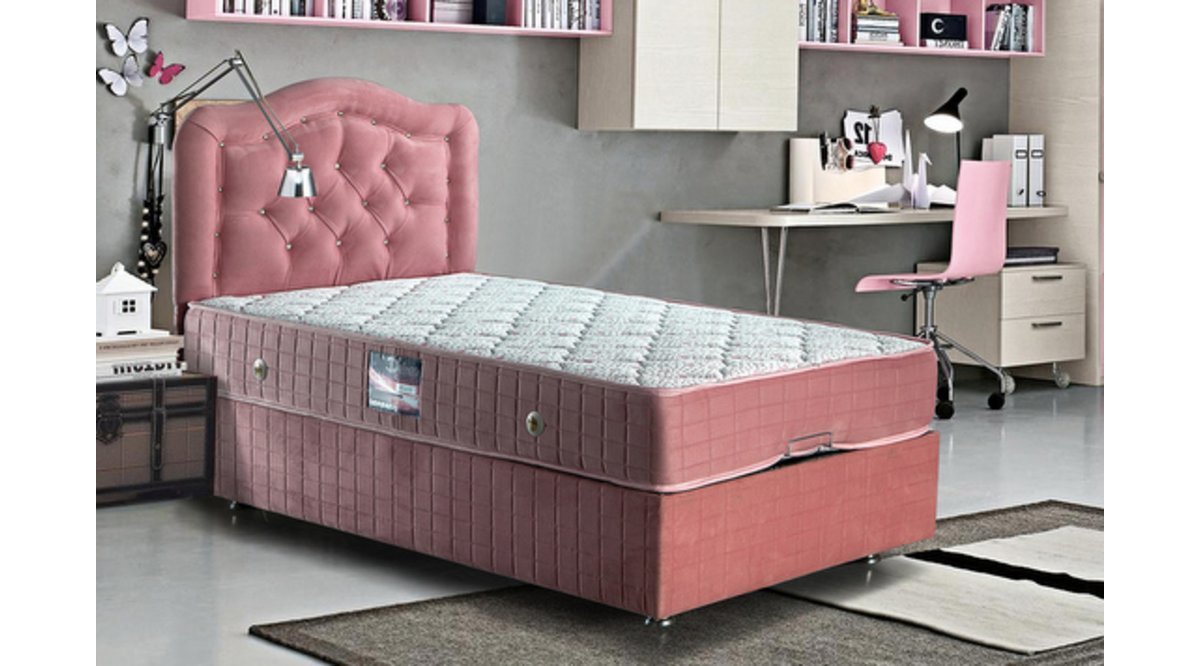 ŞAH PEMBE BAZA + BAŞLIK + YATAK SETİ FİYATI Vivense