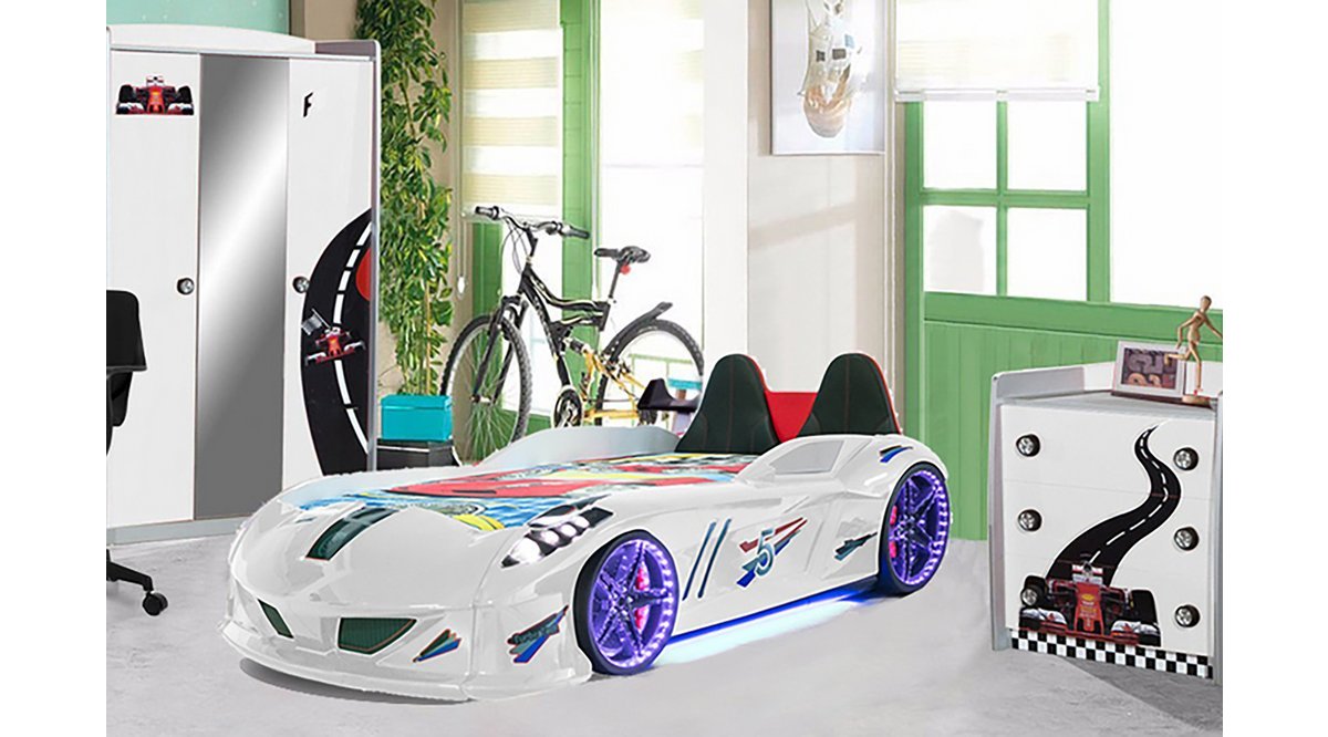 FORMULA ŞİFONYERLİ GENÇ ODASI TAKIMI, BEYAZ JAGUAR FULL