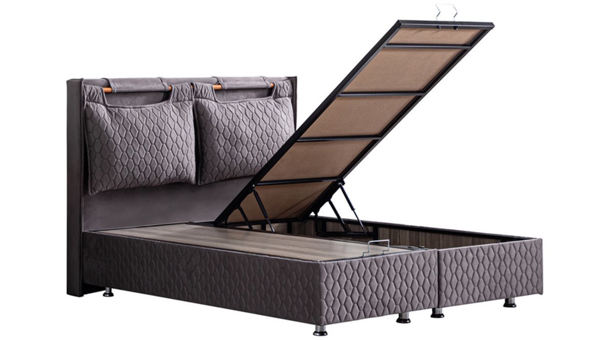 MADRİD ANTRASİT BAZA BAŞLIK VE REAL PEDLİ ORTOPEDİK YATAK MADRİD ANTRASİT BAZA BAŞLIK VE REAL PEDLİ ORTOPEDİK YATAK