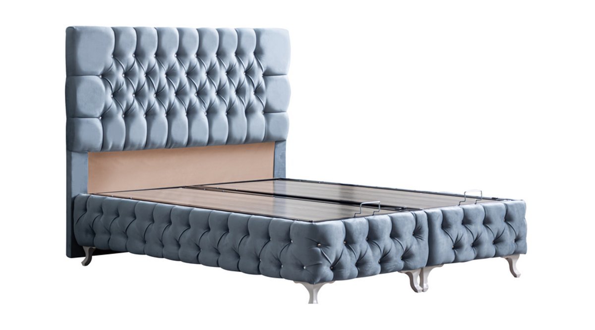 ROMA AÇIK MAVİ BAZA BAŞLIK VE REAL PEDLİ ORTOPEDİK YATAK ROMA AÇIK MAVİ BAZA BAŞLIK VE REAL PEDLİ ORTOPEDİK YATAK