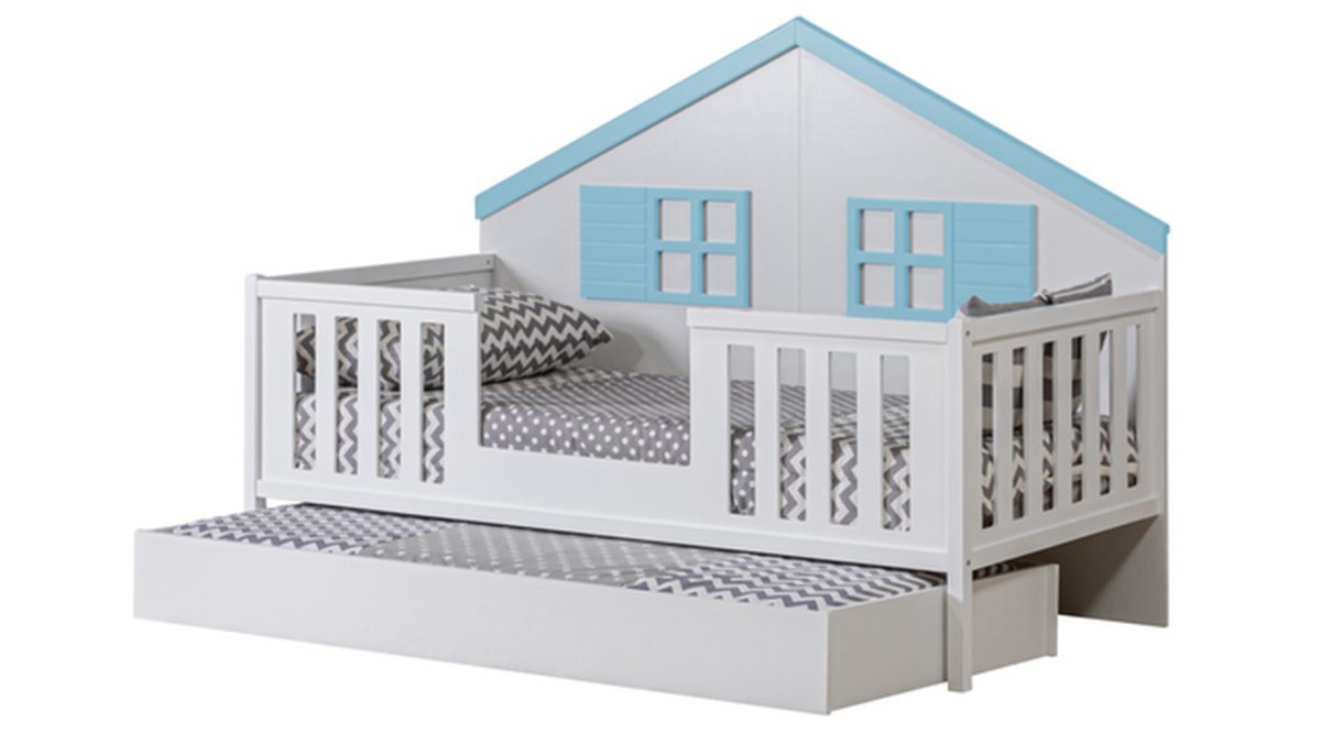 KAPADOKYA YAVRULU MONTESSORİ ÇOCUK ODASI TAKIMI MAVİ