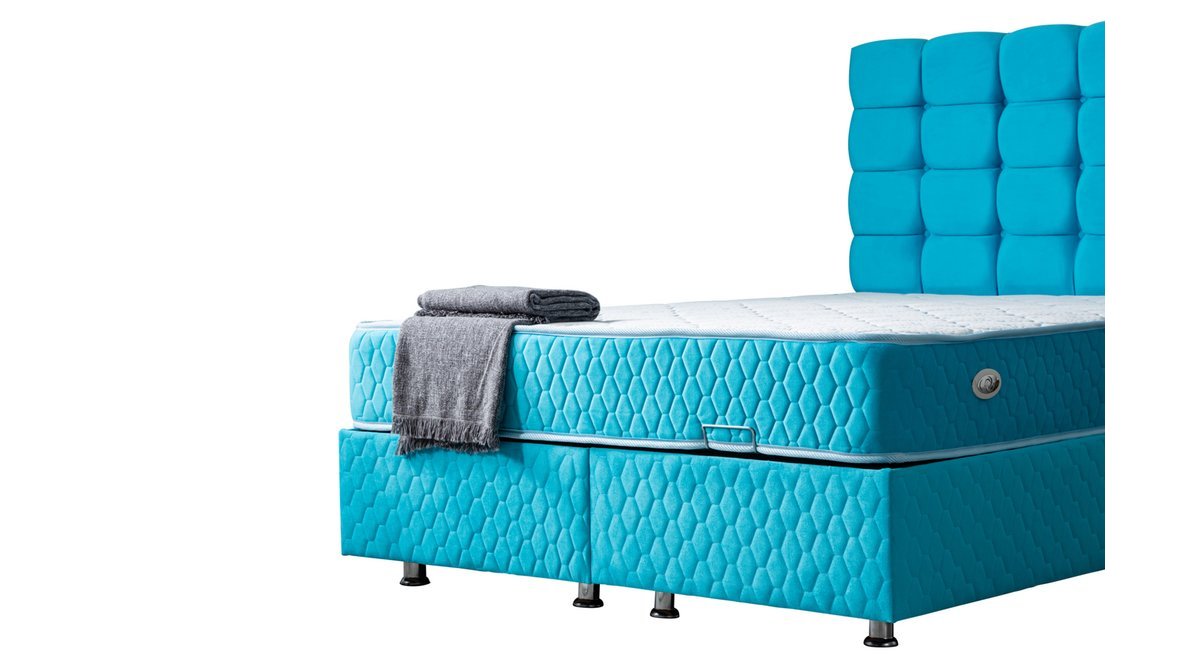 DUKE NEW TURKUAZ BAZA BAŞLIK YATAK SETİ 90X190 FİYATI