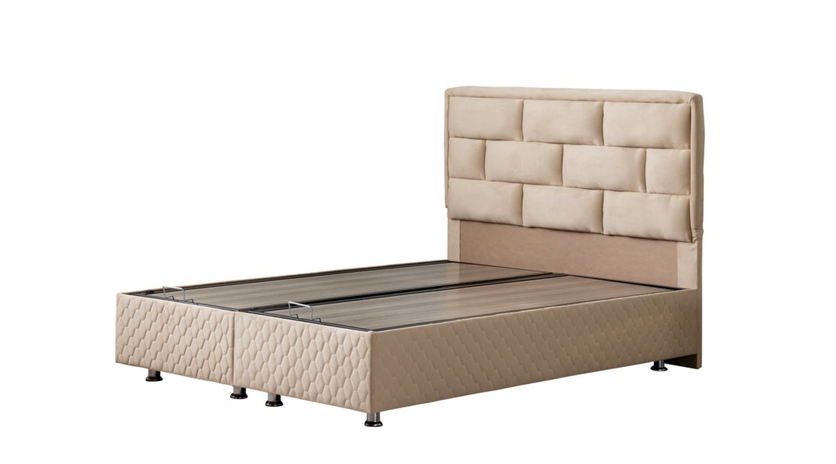 DİEGO NEW BEJ BAZA BAŞLIK YATAK SETİ 160X200 FİYATI Vivense