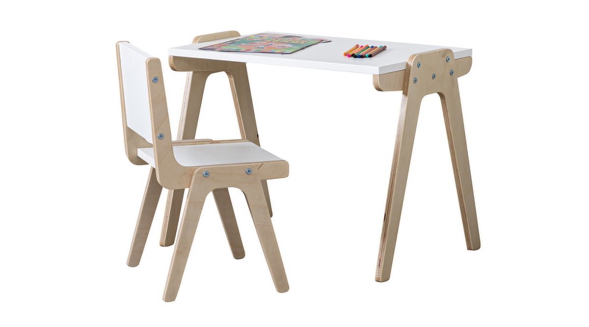 EĞİTİCİ MONTESSORİ BEYAZ AKTİVİTE OYUN ÇALIŞMA MASASI + 1